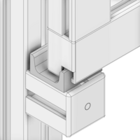 55-070-0 MODULAR SOLUTIONS DOOR PART<br>U-BAR FOR SLIDING DOOR